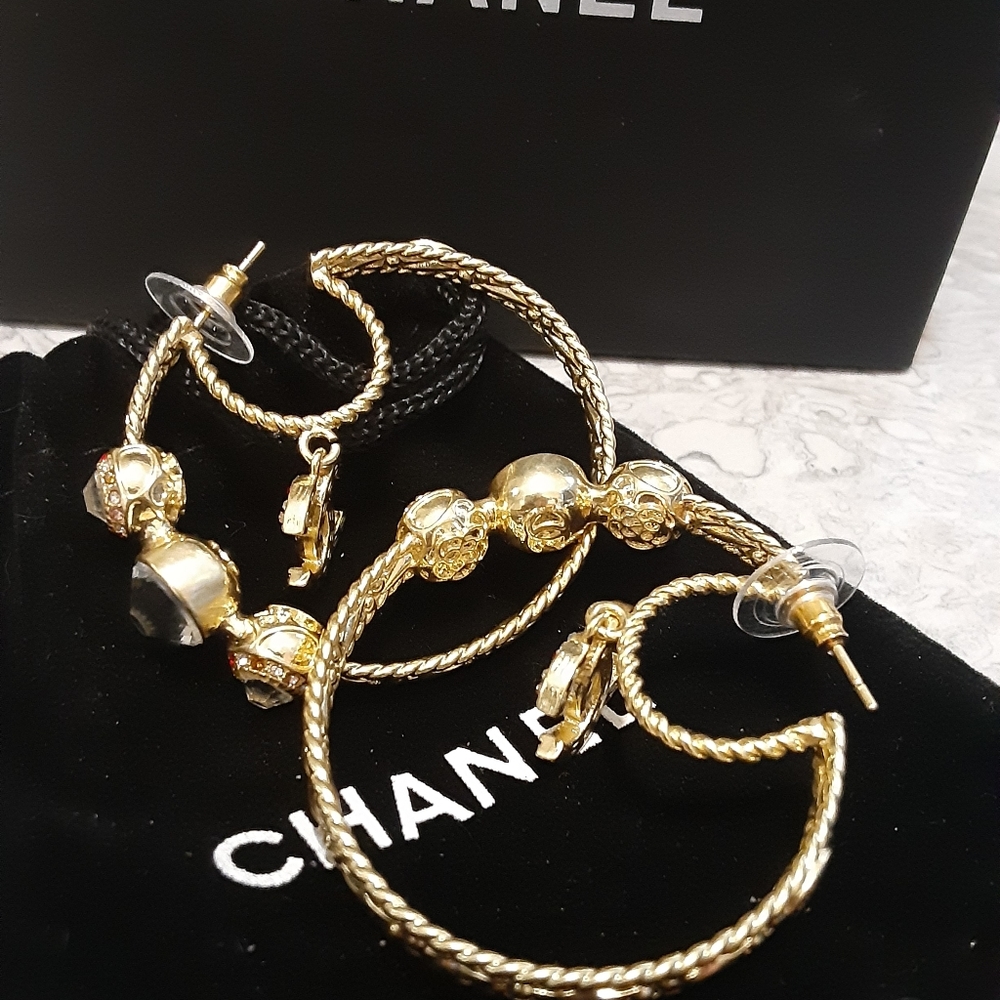 Chanel Hoop Earrings